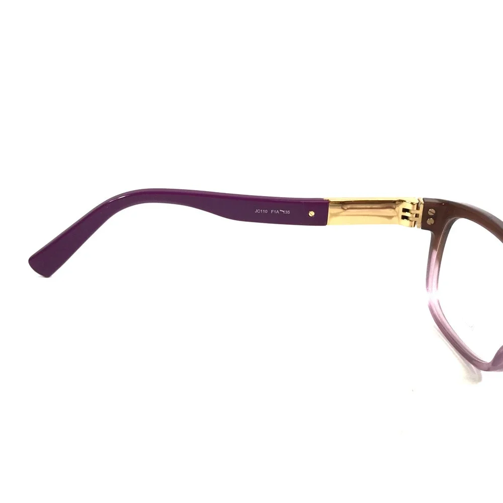 Jimmy Choo Eyeglasses Frames JC110 F1A Brown Pink Purple Fade Crystals 53-15-135